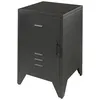 Image de Table de chevet - VIPACK - Bronxx - Noir - Industriel - Loft