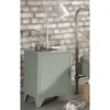 Image de Table De Chevet Avec Porte Bronxx Métal Vert Olive Mat Vipack
