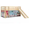 Image de Lit Enfant Surélevé Avec Toboggan Pino Pet Shop 90x200cm Naturel