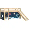 Image de Lit Toboggan 90x200 Avec Tente Astronaute Pin Massif Clair Pino