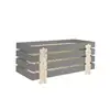 Image de 4 Lits Modulo Puzzle Gris Empilables 90x200 L 203,6 X Lg 93,8 X H 27,5 Cm