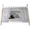 Image de Pack - Lit Enfant & Voile "tipi" 90x200cm Blanc