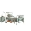 Image de Pack - Lit & Table De Chevet "bronxx" 90x200cm Vert