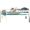 Image de Pack - Lit Enfant Surélevé & Etagère "pino" Blanc