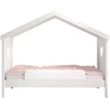 Image de Lit Cabane Amori 90x200   Blanc Laqué-version Avec Sommier