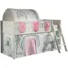 Image de Lit Enfant Tente, Tunnel & 3 Pochettes "scott Birdy" 90x200cm Blanc