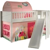 Image de Lit Enfant Toboggan, Tente & Tunnel "scott Spring" 90x200cm Blanc