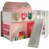 Image de Lit Enfant Toboggan, Tente, Tunnel & 3 Pochettes "scott Spring" 90x200cm Blanc
