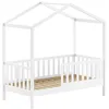Image de Lit cabane Dallas 70x140 blanc