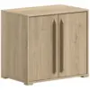 Image de Commode sammie 68x43x61cm - 2 portes - décor chêne SAKD1212