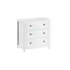 Image de Commode amori 3 tiroirs blanc - design épuré AMKO3314
