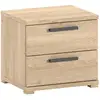 Image de Table De Chevet 2 Tiroirs "sam" 50cm Chêne