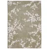 Image de Tapis de salon tissé plat - Sakura Collection - Wet Garden - 80 x 150 cm - Design Élegant de Cerisiers en Fleurs Inspiré du