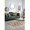 Image de Tapis - Collection Ikat Beneffito - Golden Sand - Tapis dintérieur moderne et doux - Rectangulaire - 80 x 150 cm