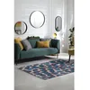 Image de Tapis - Collection Ikat Beneffito - Blue Duck - Tapis dintérieur moderne et doux - Rectangulaire - 170 x 240 cm