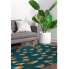 Image de Tapis - Collection Leo Beneffito - Storm Blue - Tapis D'intérieur Moderne Et Doux - Rectangulaire - 170 X 240 Cm