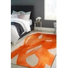 Image de Tapis - Collection Swing Beneffito - Orangeade - Tapis À Motifs, Finition Artisanale, Tissage En Belgique - Tapis