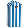 Image de Ballotin Cabine de Plage rayée 7 5cm