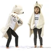 Image de Déguisement Peluche 3 En 1 Ours Blanc - Plaid, Déguisement Et Tapis