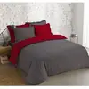 Image de Vision - Bicolore - Housse De Couette Réversible 240x220cm Avec 2 Taies 65x65cm