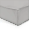 Image de Vision - Drap Housse 200 X 200 Cm - Coloris: Gris - 100% Coton: 57 Fils - 4 Coins Élastiques - Bonnet De 30cm