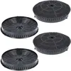 Image de 4x filtres à charbon actif Ø 180 mm Ensemble de 4 pour hottes aspirantes convient à Elica CFC0038668 Typ57 IKEA Nyttig 440 AE360
