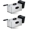 Image de Friteuse électrique - PEM - 3L - 2000W - Cuve amovible - Thermostat réglable jusquà 190°C