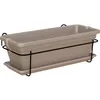 Image de Jardinière balcon VENEZIA - Plastique - Taupe - Rectangulaire - 50 x 195 x h163 cm - ARTEVASI
