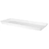 Image de Soucoupe Rectangulaire Capri Xl - 28 X 53 X H 4 Cm - 5,2 L - Blanc - - Jardin > Pots Et Jardinières