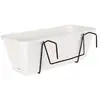 Image de Kit Jardiniere Venezia Avec Réserve D'eau - Blanc - 10l - 49 X 19,5 X 16,6 Cm