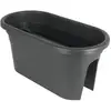 Image de Jardiniere Pour Balcon Venezia - Gris Anthracite - 30 X 60 X H 27 Cm - 18l