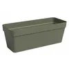 Image de ARTEVASI Jardinière CAPRI - Plastique - Rectangulaire - Vert sec - 125L - 499 x 20 x 18 cm