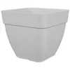 Image de Pot À Fleurs Et Plantes Carré Capri Campana - Plastique - 37x37 Cm - Blanc
