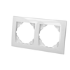 Image de Plaque de finition blanche double Efapel Logus 90 90920 TBR