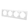 Image de Plaque de finition blanche quadruple Efapel Logus 90 90940 TBR