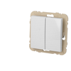 Image de Poussoir double blanc Efapel Logus 90 21156 TBR
