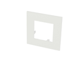 Image de Plaque de finition blanche simple Efapel Quadra (45x45) 45910T