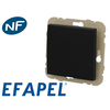 Image de Interrupteur va-et-vient simple noir mat Efapel Logus 90 21071 TPM