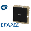 Image de Interrupteur va-et-vient lumineux noir mat Efapel Logus 90 21072 TPM