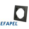 Image de Plaque de finition noir mat simple Efapel Logus 90 N-90910 TPM