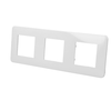 Image de Plaque de finition blanche triple Efapel Latina 42930T