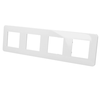 Image de Plaque de finition blanche quadruple Efapel Latina 42940T