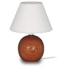 Image de Lampe Chevet Bois Colonne Lampe Bois Foncé D18 Cm