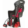 Image de Porte-bébé Polisport Boodie noir-rouge pour cadre - Harnais 3 points - 22 kg max