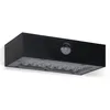 Image de Applique murale LED Solaire 3W Noire Eclairage led dextérieur Détecteur de mouvement 350 Lm ASLO