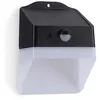 Image de Applique murale Led dextérieur solaire Noire 2WDétecteur de mouvement Angle120° IP65 ASLO