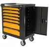 Image de Servante datelier 7 tiroirs 221pièces Porte latérale 4 Roues Chariot à outils VITO