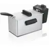 Image de Haeger Df-3es.017a Friteuse Unique 3 L 2000 W Noir, Acier Satin