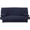 Image de Canapé convertible clic clac 3 places - Tissu Bleu foncé - L 190 x P 92 cm - DREAM - Style Contemporain