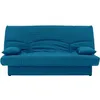 Image de Canapé convertible clic clac 3 places - Tissu Bleu canard - L 190 x P 92 cm - DREAM - Style Contemporain